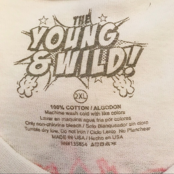 Young & Wild Kung Fu Dragon Tee Shirt USA MADE! - Picture 5 of 6